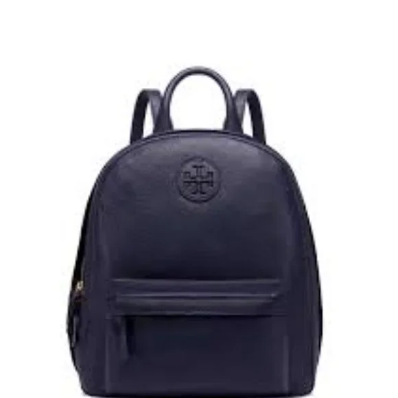 Tory Burch Navy Blue Mini Leather Backpack NWT AUTH Tory Burch Thea Mini Top Handle Leather Backpack  main image 3